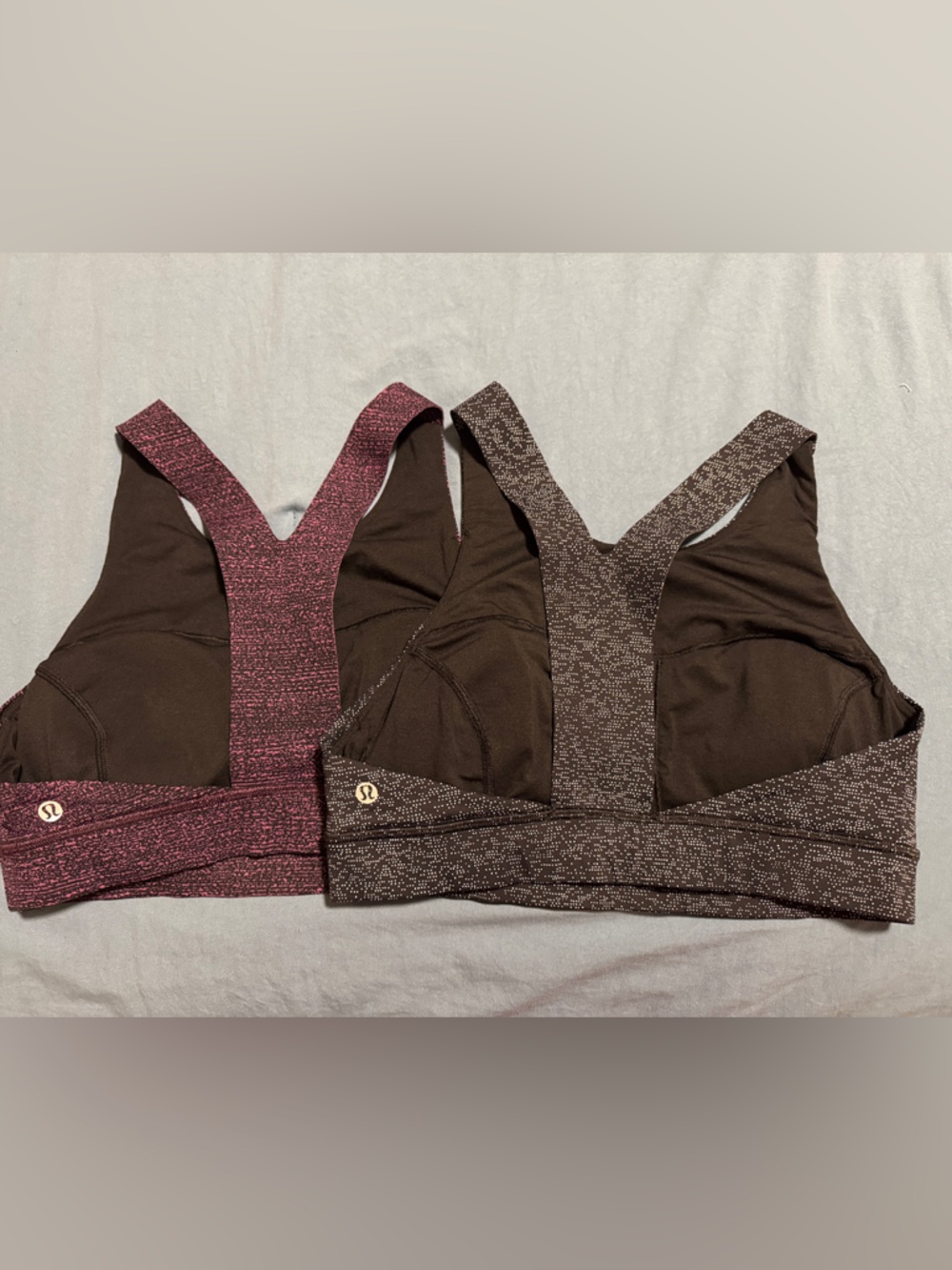 Lululemon Black  and Maroon Racerback Sports Bras